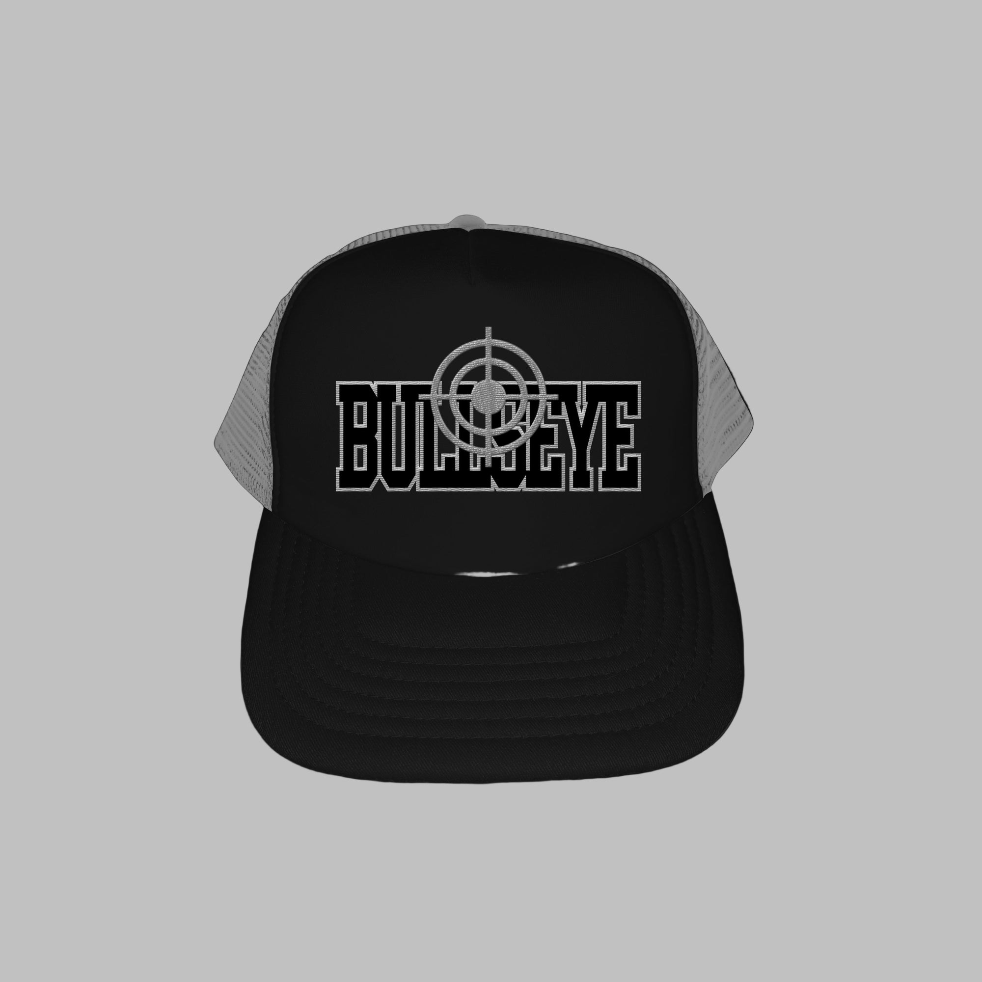 Black on Grey Bullseye Cap