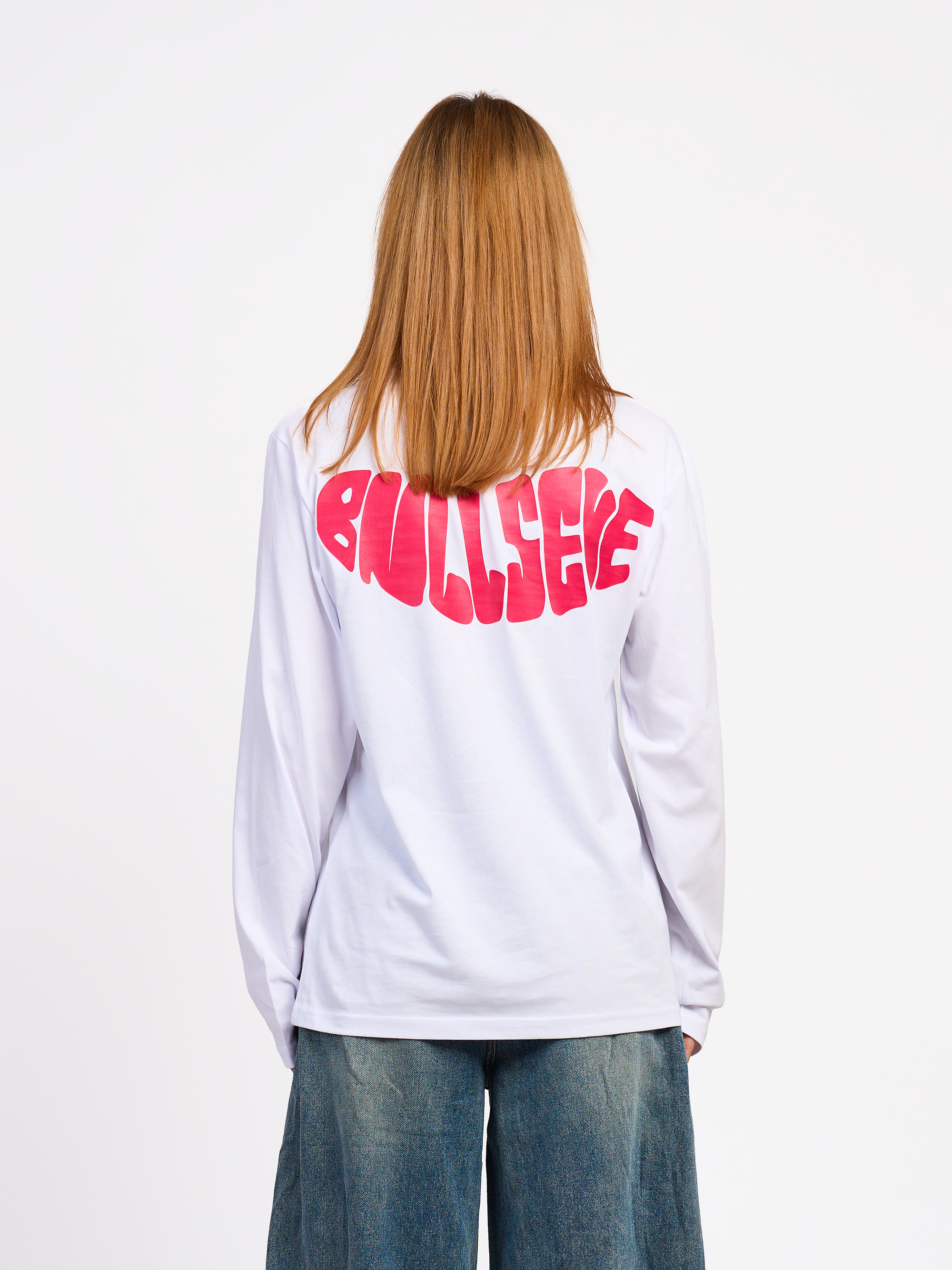 White Logo Long Sleeve T-Shirt