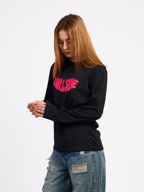 Black Logo Long Sleeve T-Shirt