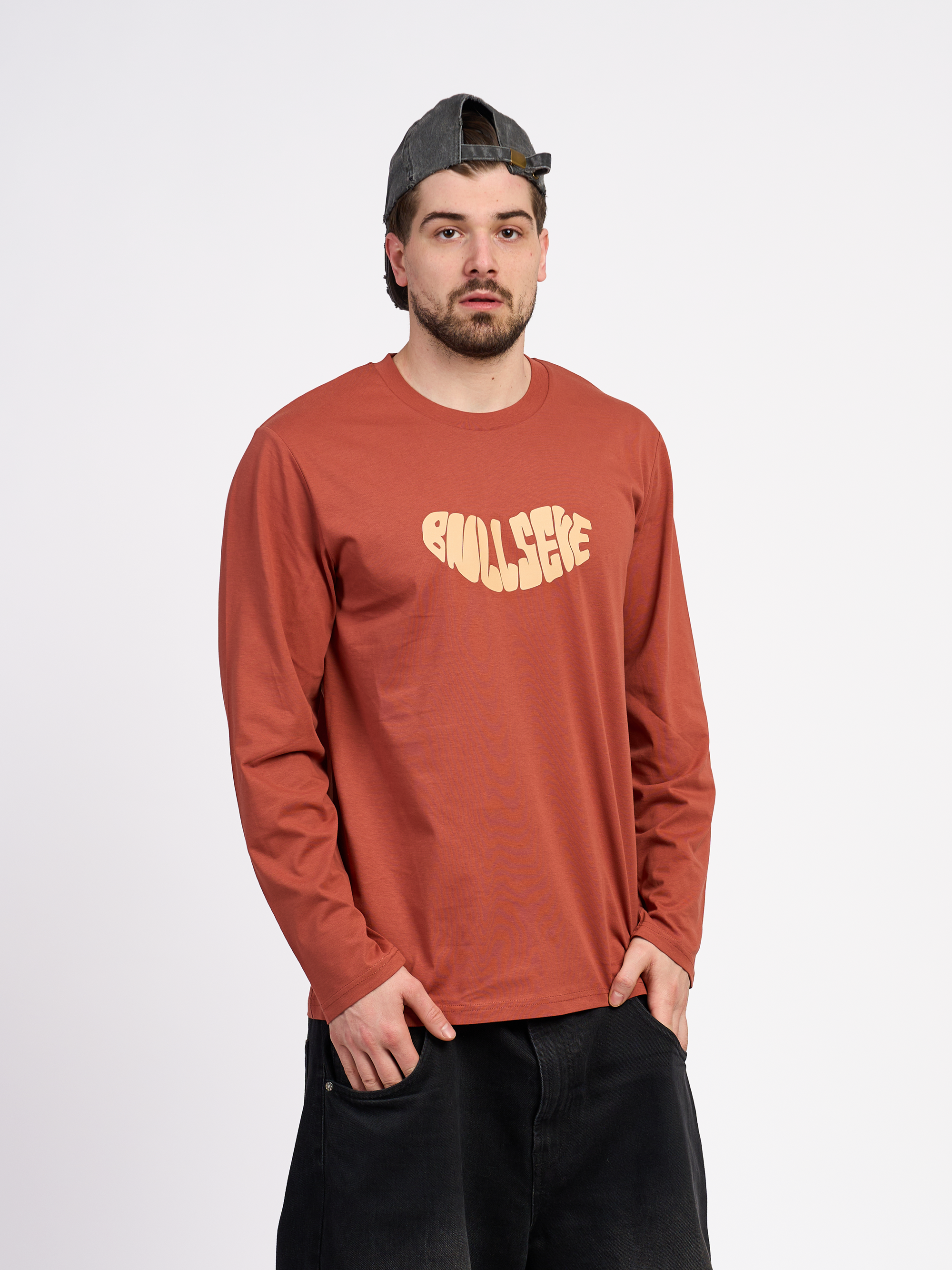 Brown Logo Long Sleeve T-Shirt