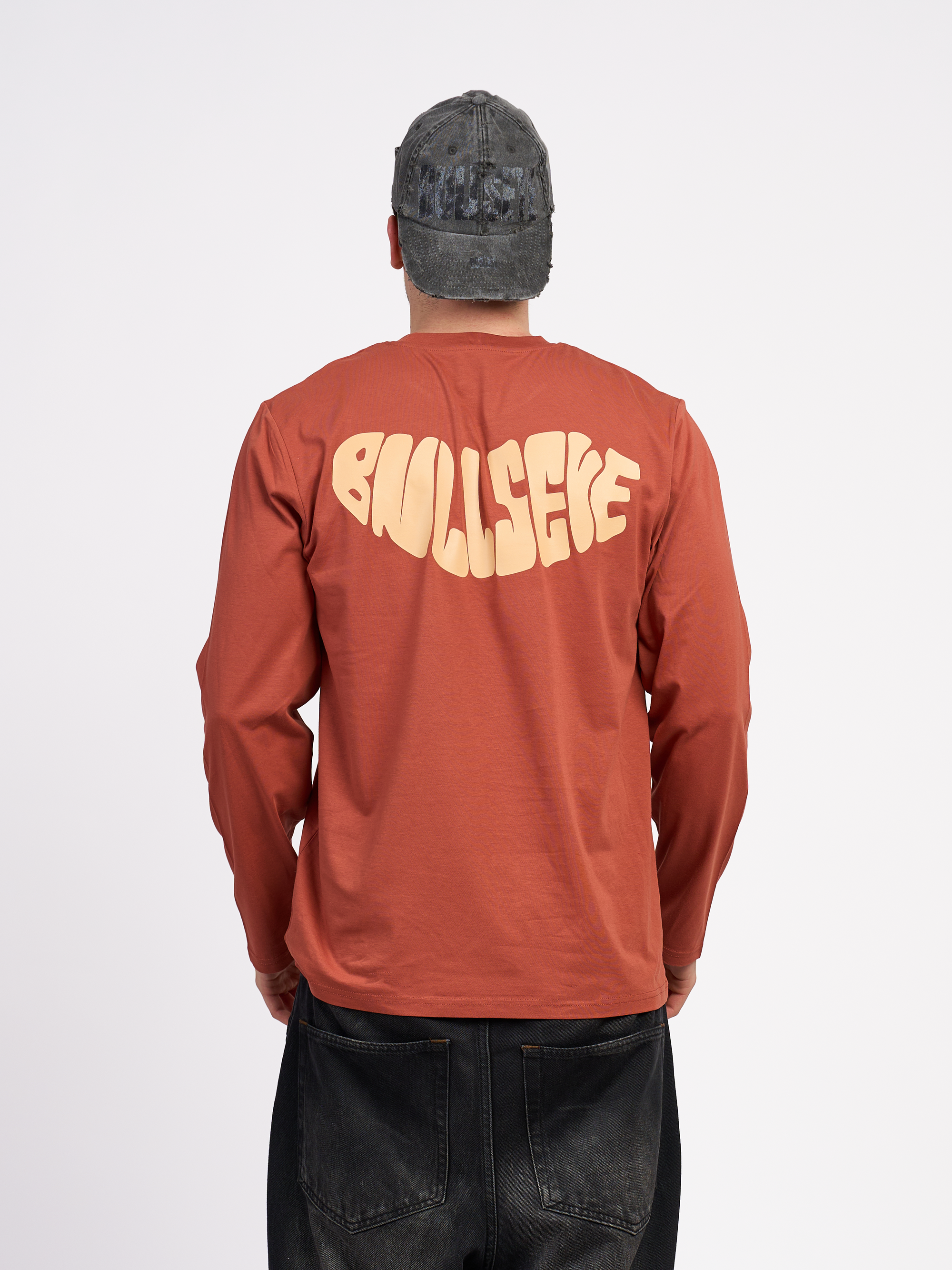 Brown Logo Long Sleeve T-Shirt