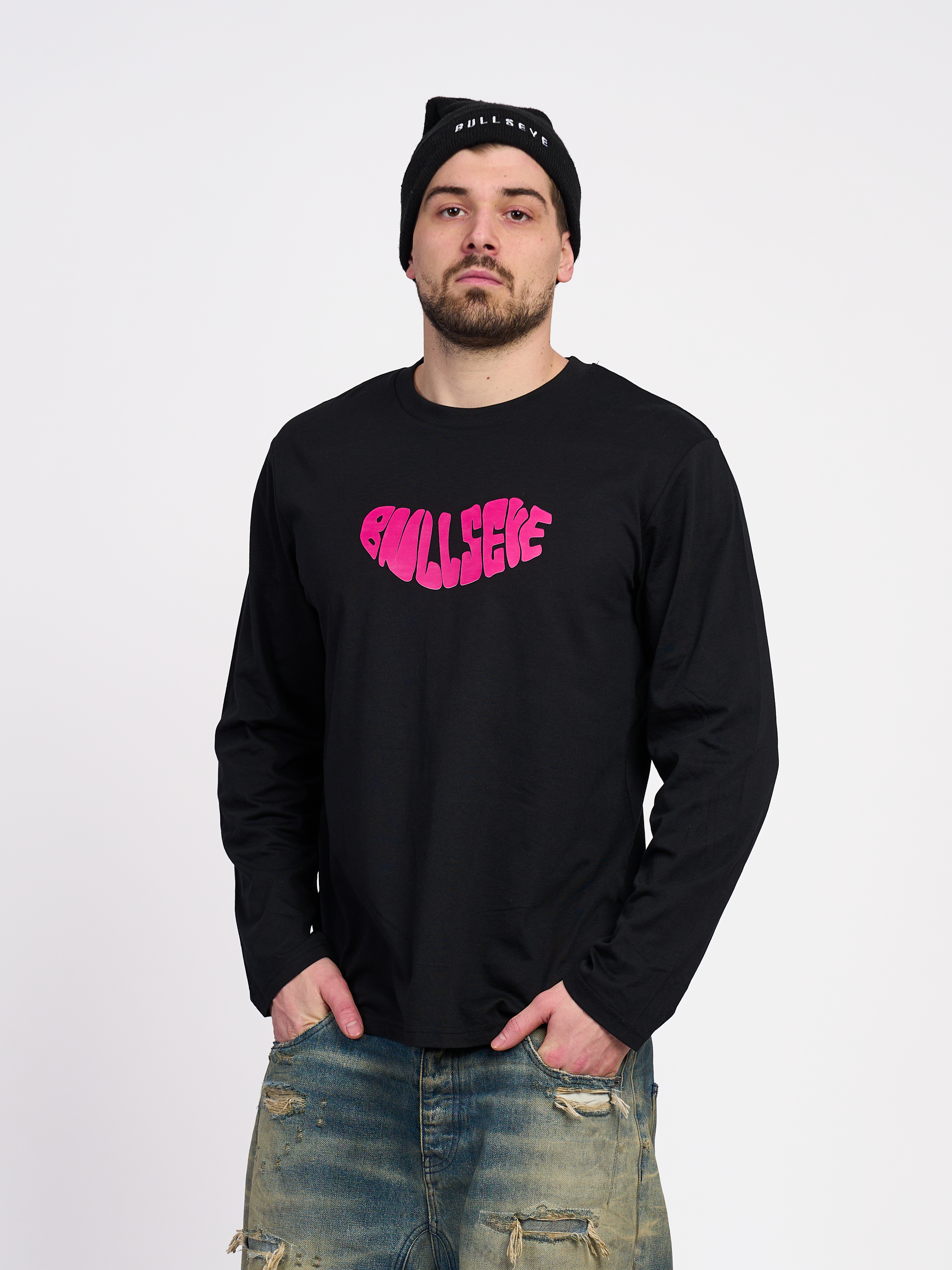 Black Logo Long Sleeve T-Shirt