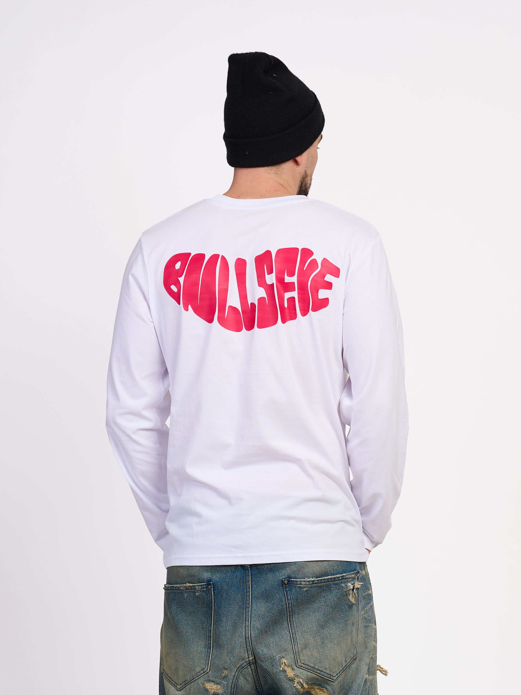 White Logo Long Sleeve T-Shirt