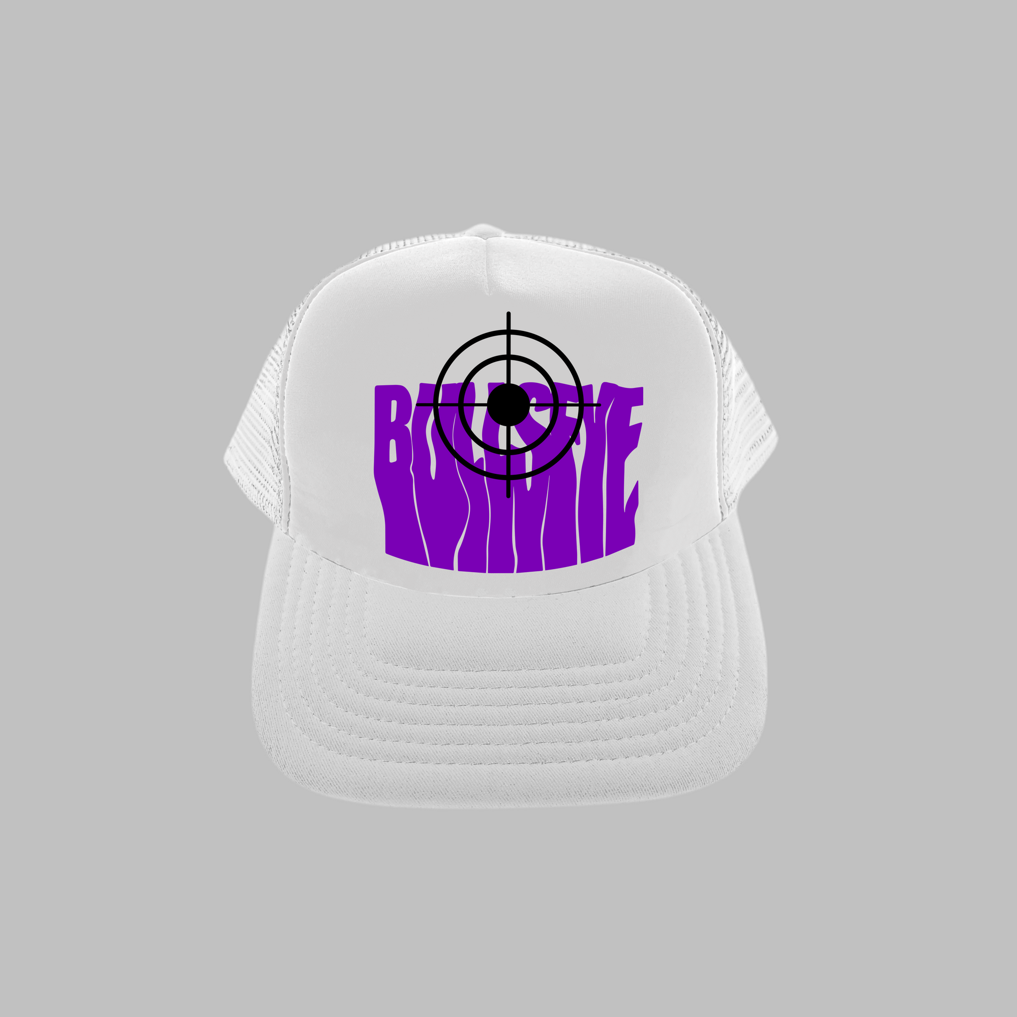 Purple on White S1 Cap