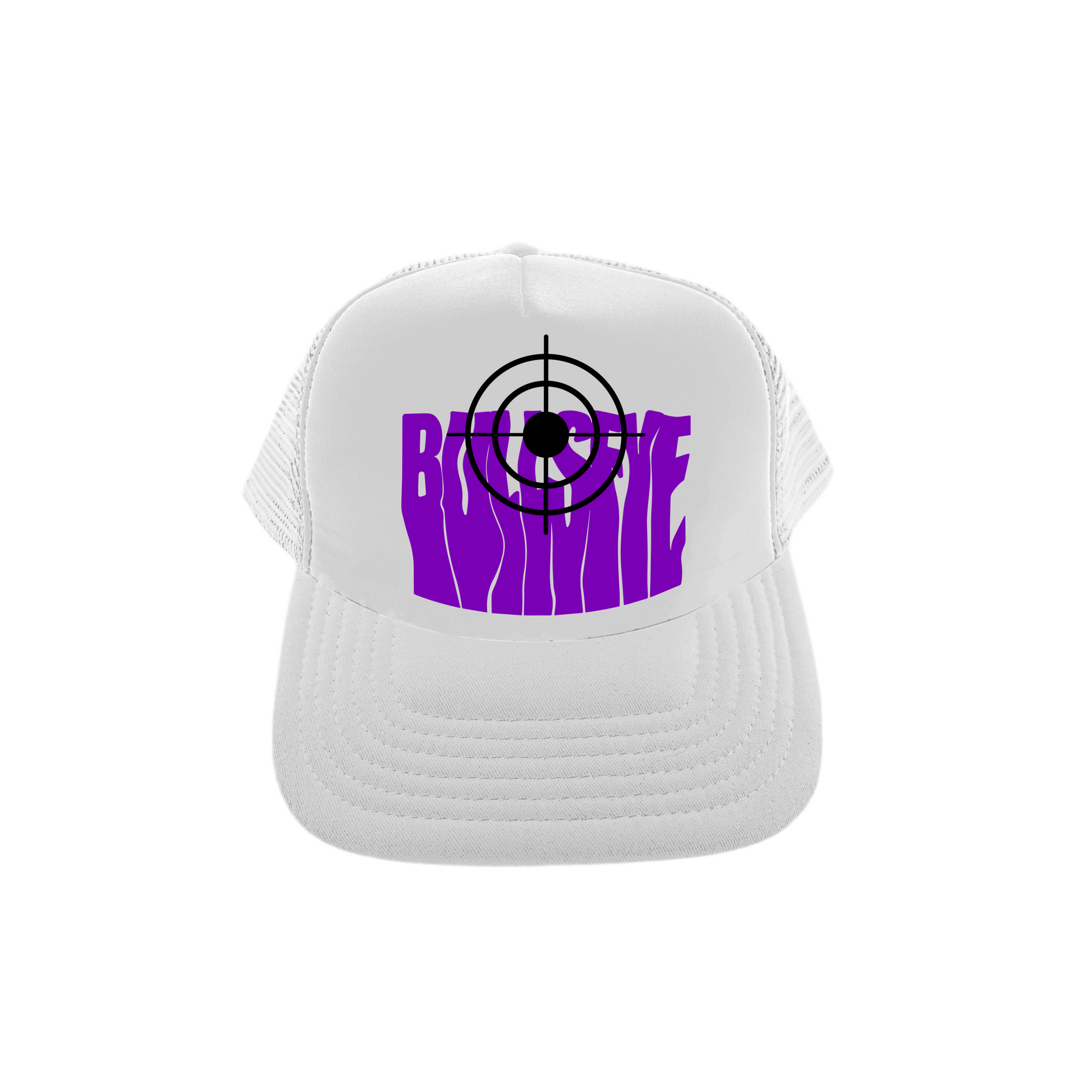 Purple on White S1 Cap