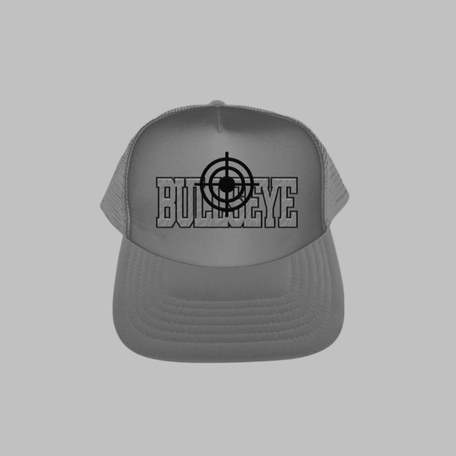 Grey &amp; Black Bullseye Cap