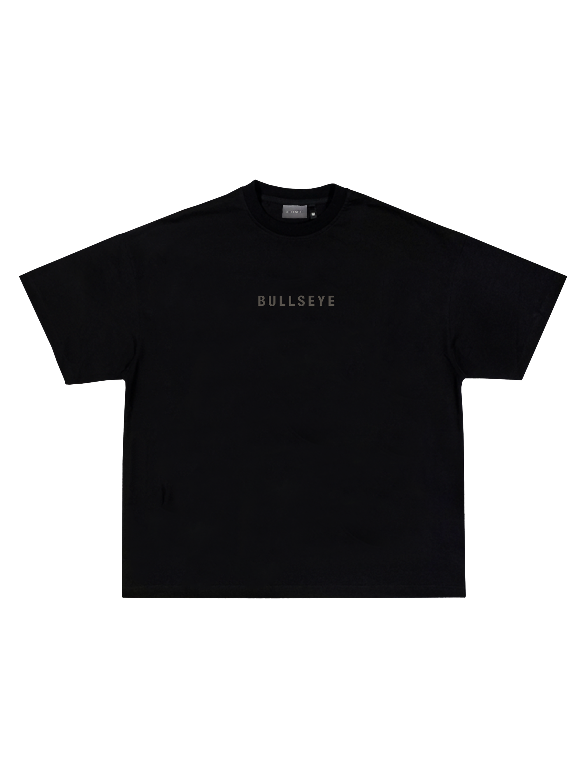 Bullseye Logo Mud Grey on Black T-Shirt