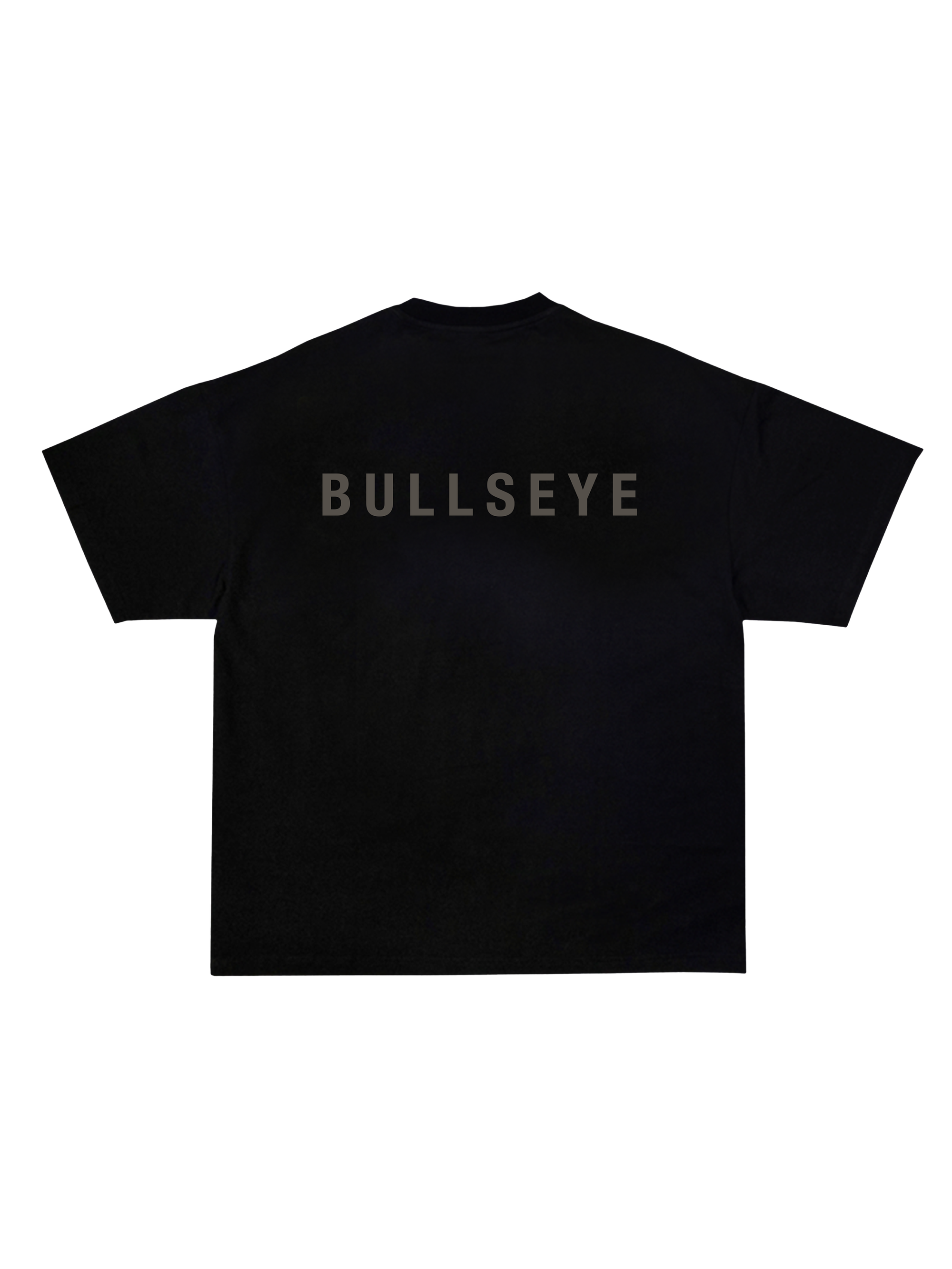 Bullseye Logo Mud Grey on Black T-Shirt