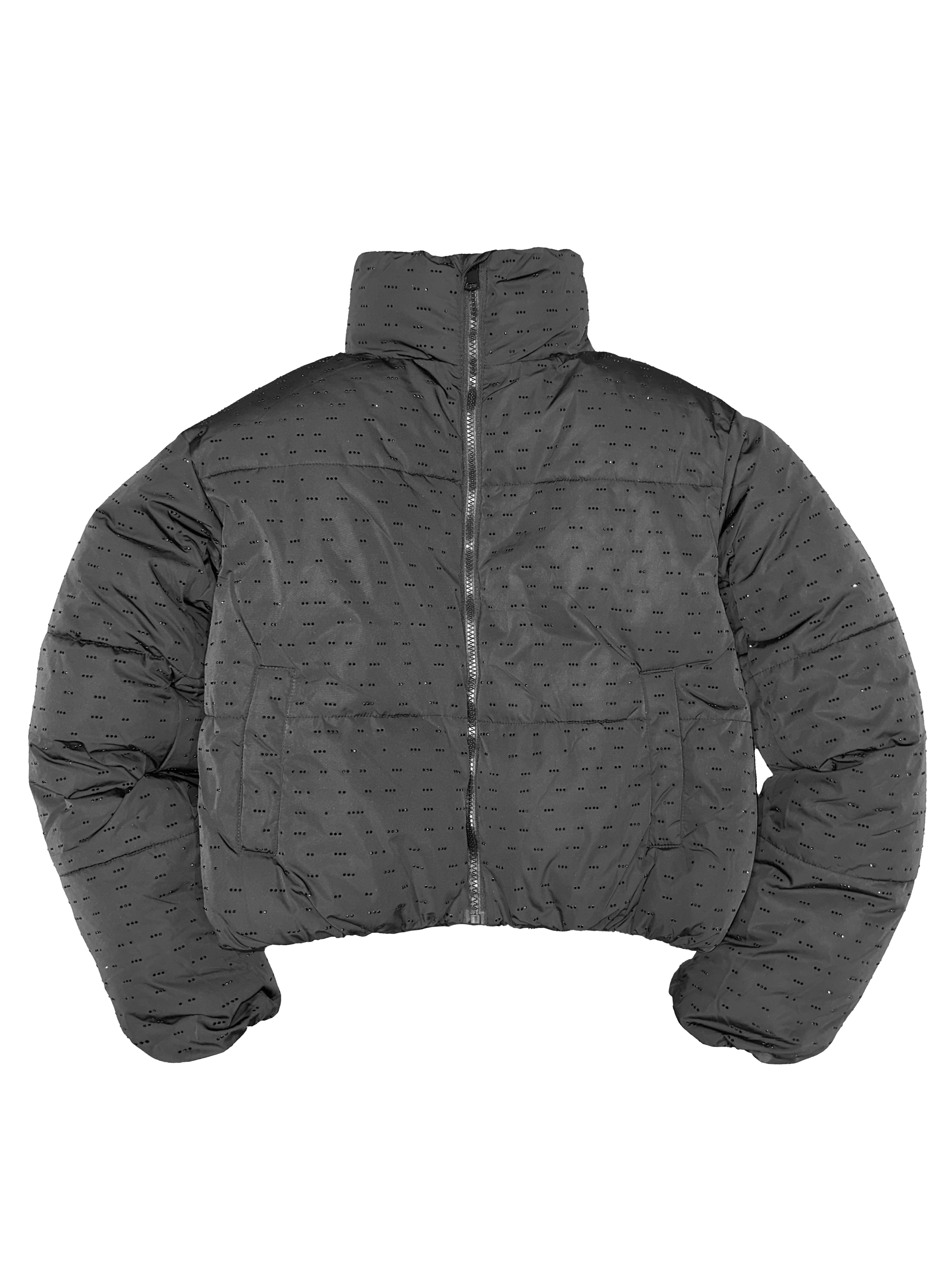 Rhinestones Puffer Jacket