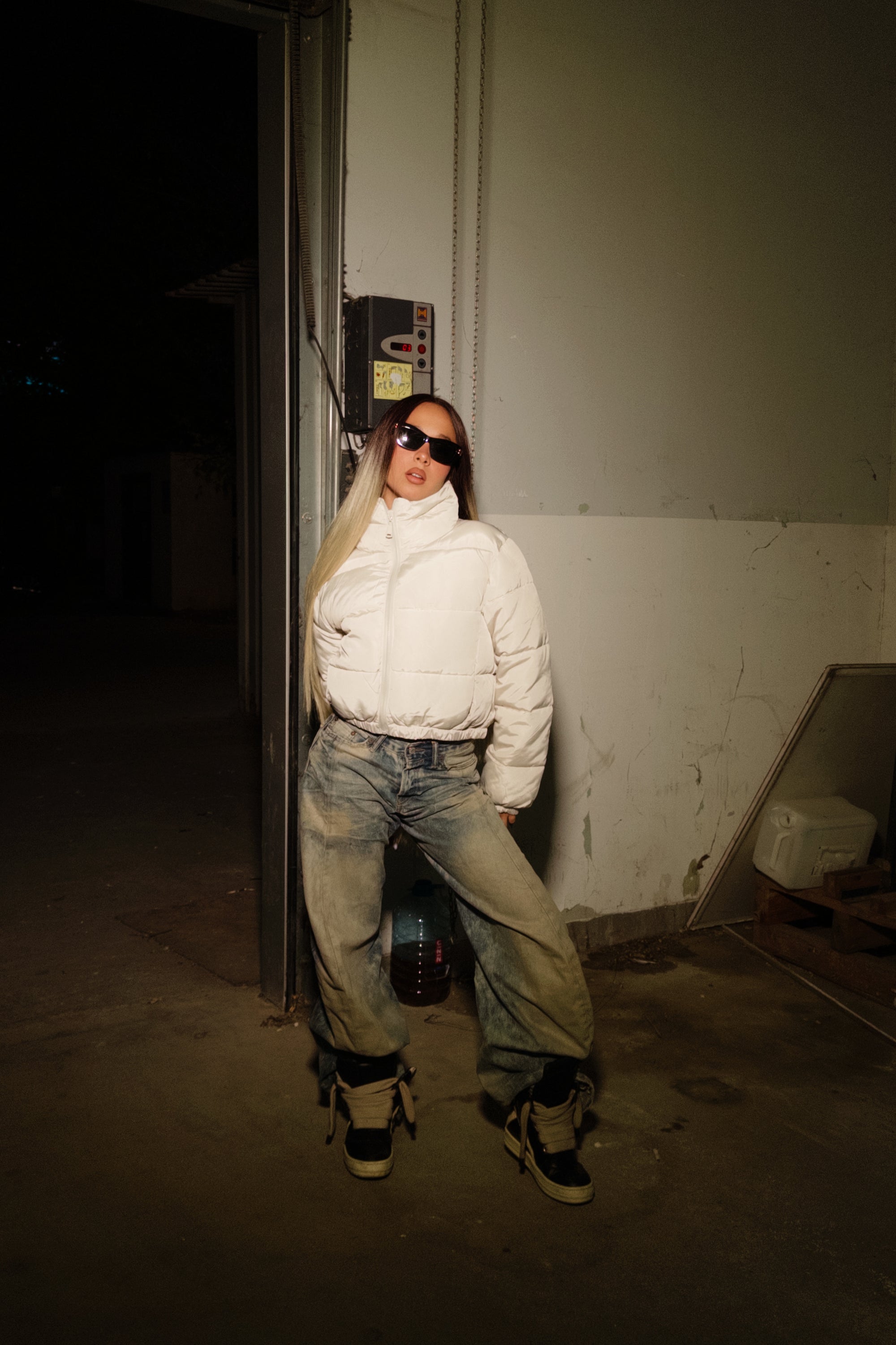 Jacheta Puffer Ivory