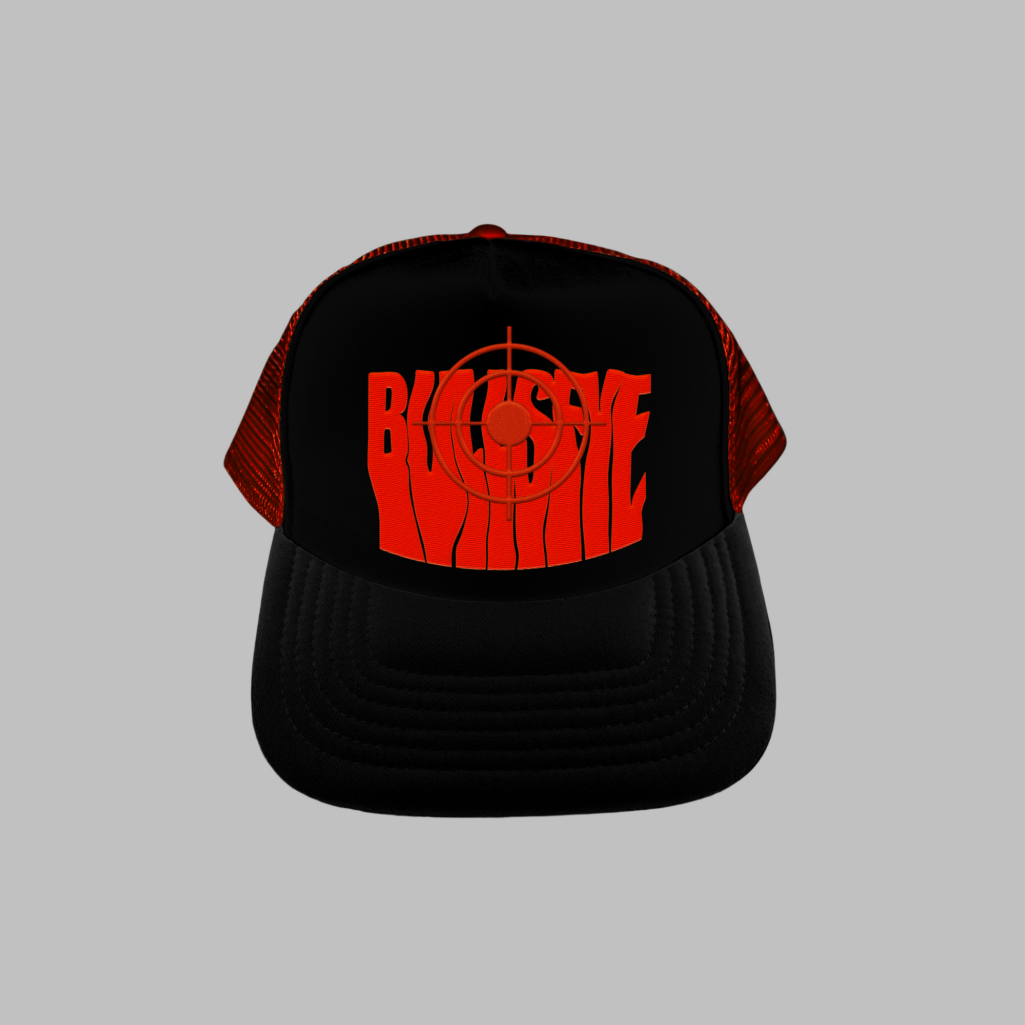 Orange on Black &amp; Orange Bullseye Cap