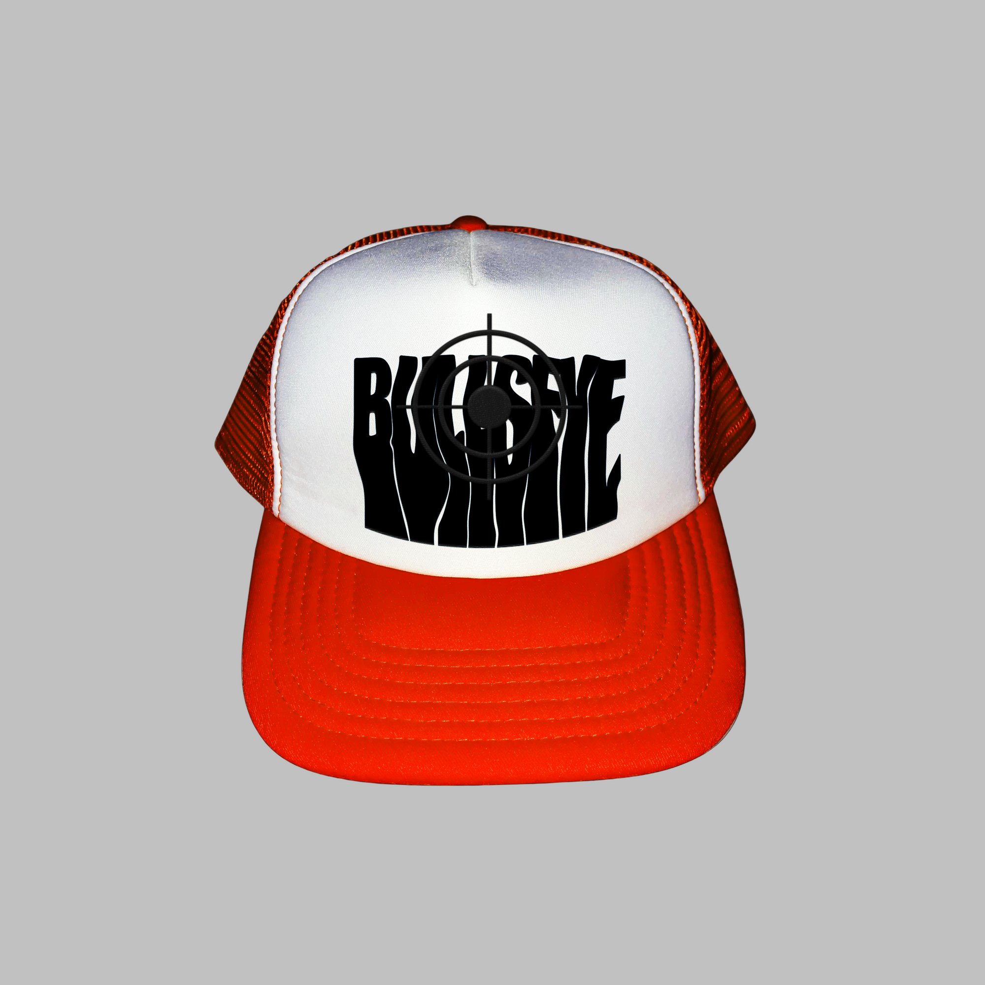 Black on Orange Bullseye Cap